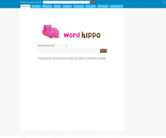 Wordhippo.com(Thesaurus and Word Tools) Screenshot