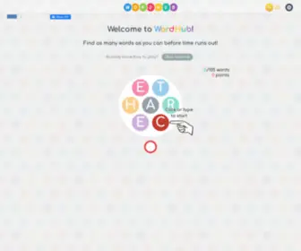 Wordhub.com(A scrambled word game) Screenshot