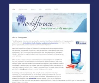 Wordifference.com(Words have power) Screenshot