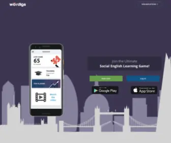 Wordigs.com(Vocabulary Quizzes for online English learning) Screenshot