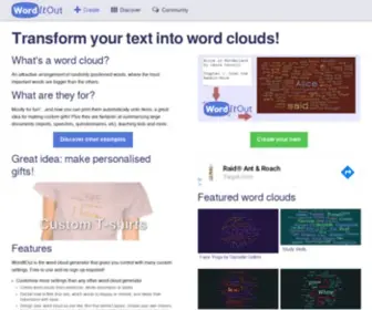 Worditout.com(Enjoy word clouds) Screenshot