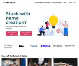 Wordlab.com(Find Your Business and Domain Names) Screenshot