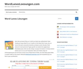 Wordlanesloesungen.com(Word) Screenshot