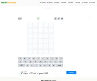 Wordleunlimited.io(Wordle Unlimited) Screenshot