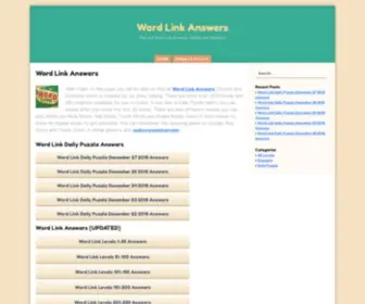 Wordlinkanswers.net(Answers & Solutions) Screenshot