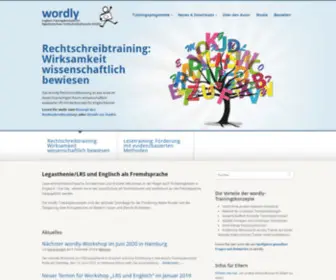 Wordly.de(Trainingskonzepte für legasthene/lese) Screenshot