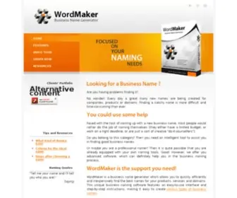 Wordmaker.ca(Business name generator) Screenshot