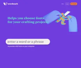 Wordmark.it(Helps you choose fonts) Screenshot