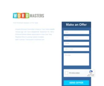 Wordmasters.com(WordMasters) Screenshot