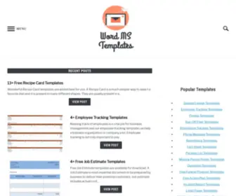 Wordmstemplates.com(Word MS Templates) Screenshot