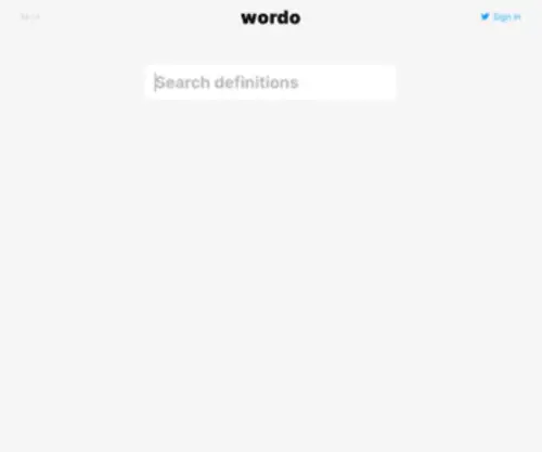 Wordo.co(Wordo is the clutter) Screenshot