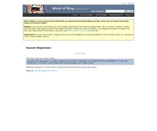 Wordofblog.net(Wordofblog) Screenshot