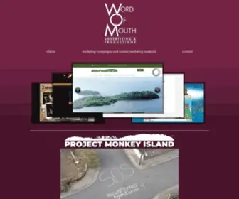 Wordofmouthprod.com(Word of Mouth Productions) Screenshot