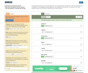 Wordoid.com(Short and Catchy Business Names) Screenshot