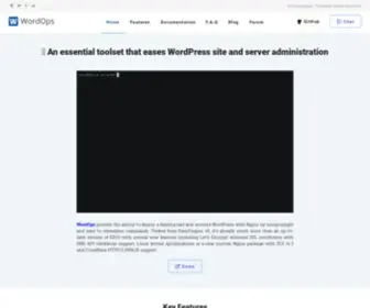 Wordops.net(WordOps is an essential toolset) Screenshot