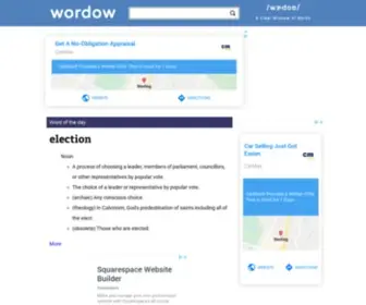 Wordow.com(A Clear Window of Words) Screenshot