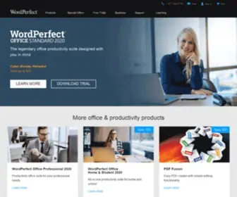 Wordperfect.com(Powerful Productivity Software for Home and Office) Screenshot