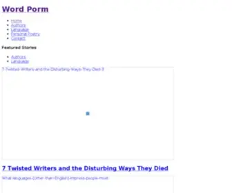 Wordporm.com(Word Porm) Screenshot