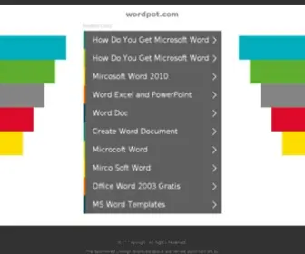 Wordpot.com(Keyword tool) Screenshot