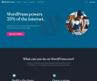 Wordprees.com(Build a Site) Screenshot