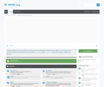 Wordpress-Deutschland.org(WPDE.org Forum) Screenshot