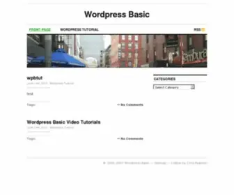 Wordpressbasic.com(Wordpress Basic) Screenshot