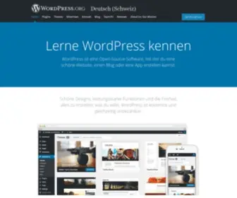 Wordpress.ch(WordPress.org Deutsch (Schweiz)) Screenshot