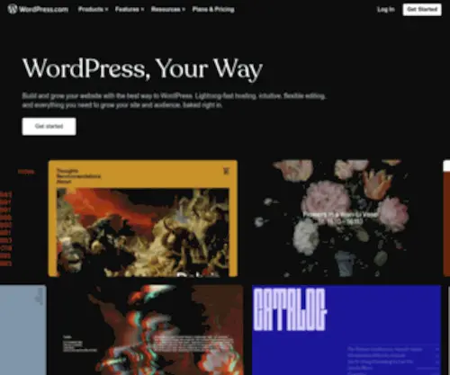 Wordpress.com(Build a Site) Screenshot