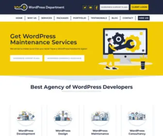 Wordpressdepartment.com(WordPress Department) Screenshot