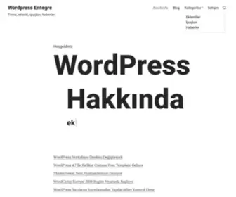 Wordpressentegre.com(Psd to wp) Screenshot