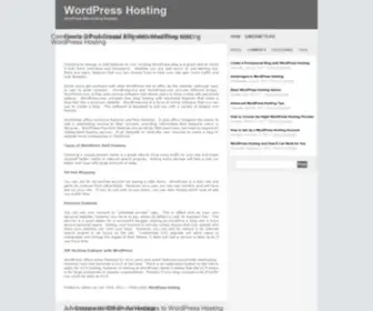 Wordpresshostings.net(WordPress Hosting) Screenshot