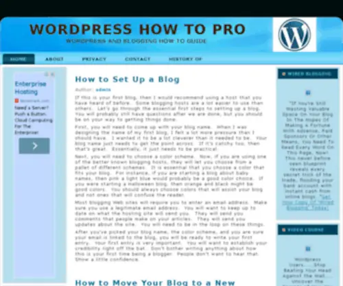 Wordpresshowtopro.com(Wordpresshowtopro) Screenshot
