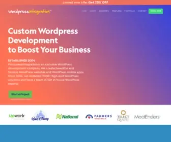 Wordpressintegration.com(WordPress Development Company) Screenshot