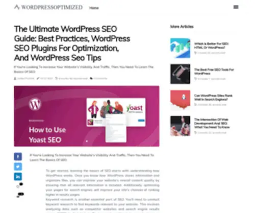 Wordpressoptimized.com(WordPress Web Design) Screenshot