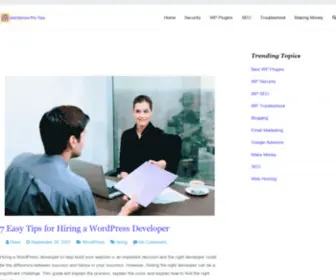 Wordpressprotips.com(Make Money Online Using WordPress and Other Tools) Screenshot