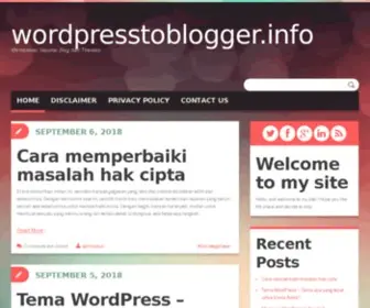 Wordpresstoblogger.info(Wordpresstoblogger info) Screenshot