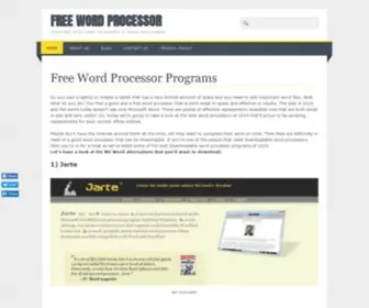 Wordprocessorfree.com(14 Best Free Word Processor Programs for 2019) Screenshot