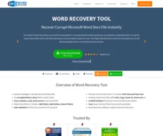 Wordrecoverytool.com(MS Word Recovery Tool to Recover & Repair Corrupt MS Word (Docx) Files) Screenshot