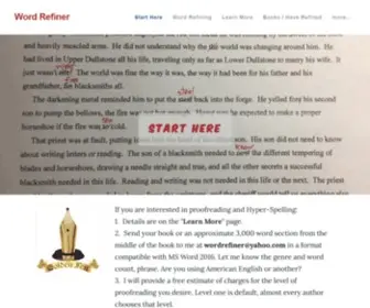 Wordrefiner.com(Word Refiner) Screenshot