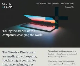 Wordsandpixels.co(Words) Screenshot