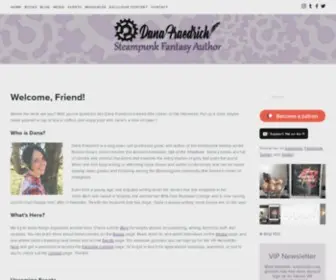 Wordsbydana.com(Steampunk fantasy author Dana Fraedrich. Author of the Broken Gears series) Screenshot