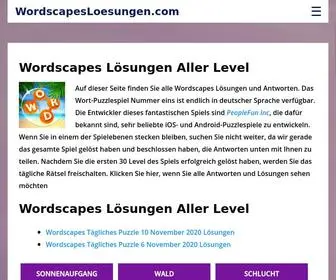Wordscapesloesungen.com(Wordscapes) Screenshot
