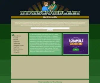 Wordscramble.eu(Easy Word Scramble Games) Screenshot