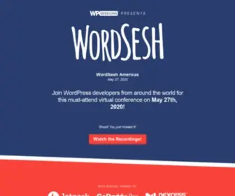 Wordsesh.org(WordSesh EMEAa WPSessions conference) Screenshot