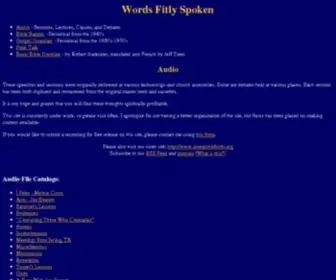 Wordsfitlyspoken.org(Words Fitly Spoken) Screenshot