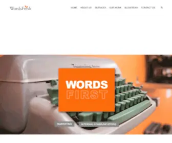 Wordsfresh.com(The Writing Agency) Screenshot