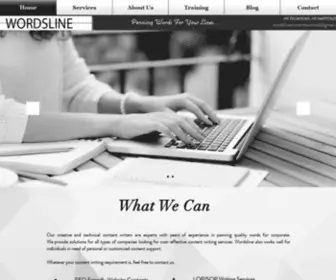 Wordsline.com(Content Writing Company) Screenshot