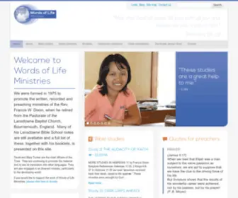 Wordsoflife.co.uk(Words of Life Ministries) Screenshot