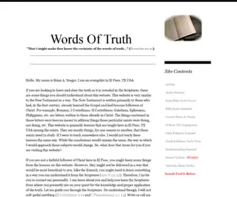 Wordsoftruth.net(Words Of Truth) Screenshot