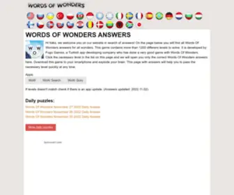 Wordsofwonders.net(WOW) Screenshot